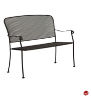 Picture of GRID Outdoor Wrought Iron Stack Loveseat Bench