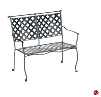 Picture of GRID Outdoor Wrought Iron 2 Seat Stack Loveseat