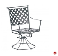 Picture of GRID Outdoor Wrought Iron Swivel Rocker Chair