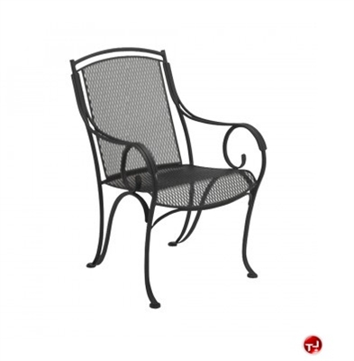 Picture of GRID Outdoor Wrought Iron Dining Arm Chair