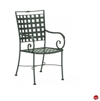 Picture of GRID Outdoor Wrought Iron Dining Arm Chair