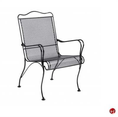 Picture of GRID Outdoor Wrought Iron Dining Arm Chair