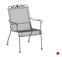 Picture of GRID Outdoor Wrought Iron Dining Arm Chair