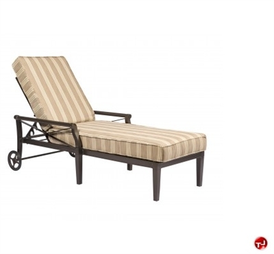 Picture of GRID Outdoor Aluminum Adjustable Chaise Lounge with Padded Cushion