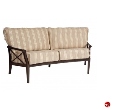 Picture of GRID Outdoor Aluminum 2 Seat Loveseat Sofa with Padded Cushion