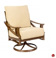 Picture of GRID Outdoor Aluminum Padded Cushion Swivel Rocker Lounge Chair