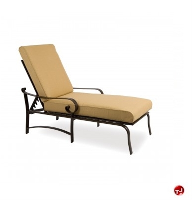 Picture of GRID Outdoor Aluminum Padded Cushion Adjustable Chaise Lounge