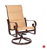 Picture of GRID Outdoor Aluminum High Back Padded Swivel Rocker Chair