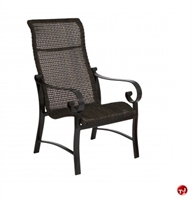 Picture of GRID Outdoor Aluminum High Back Dining Arm Chair