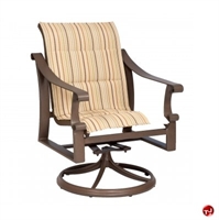 Picture of GRID Outdoor Aluminum Padded Swivel Rocker Arm Chair