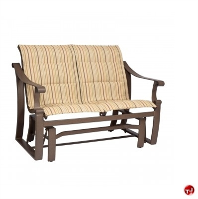 Picture of GRID Outdoor Aluminum Padded 2 Seat Loveseat Glider