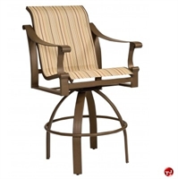 Picture of GRID Outdoor Aluminum Swlvel Counter Stool Sling Chair