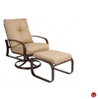 Picture of GRID Outdoor Aluminum Thick Cushion Swivel Rocker Chair with Ottoman