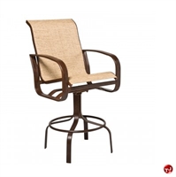 Picture of GRID Outdoor Aluminum Swivel Barstool Sling Chair