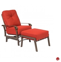Picture of GRID Outdoor Aluminum Thick Cushion Movement Lounge Chair with Ottoman