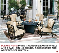 Picture of GRID Outdoor Aluminum Thick Cushion Swivel Rocker and Dining Arm Chairs
