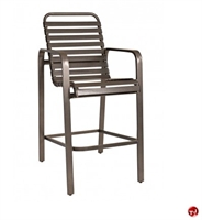 Picture of GRID Outdoor Aluminum Barstool Strap Arm Chair