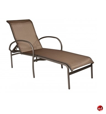 Picture of GRID Outdoor Aluminum Adjustable Chaise Lounge Sling Chair