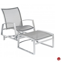 Picture of GRID Outdoor Aluminum Mesh Glider Lounge Chair with Ottoman