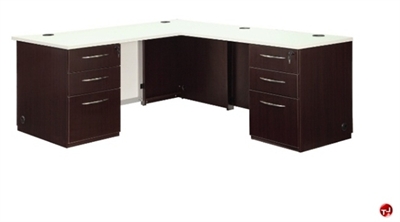 Picture of DMI Causeway Contemporary Laminate L Shape Office Desk Workstation