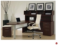 Picture of DMI Causeway Contemporary Laminate L Shape Office Desk with Overhead Storage