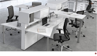 Picture of STROY 4 Person Bench Seating Office Desk Teaming Workstation wtih Circuit Power
