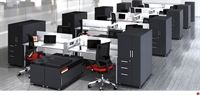 Picture of STROY 10 Person Bench Seating Office Desk Teaming Workstation wtih Circuit Power