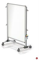 Picture of Double Sided 4' x 3' Magnetic Dry Erase Mobile ADA Markerboard