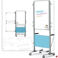 Picture of Double Sided Mobile Dry Erase Markeboard Easel with 4 Writing Boards