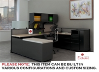 Picture of PEBLO U Shape Steel Office Desk Cubicle Workstation
