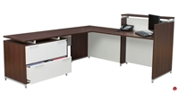 Picture of Marino Contemporary L Shape Reception Desk Workstation