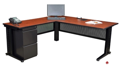 Picture of Marino L Shape 72" Training Table with Filing Pedestal