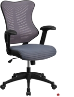 Picture of Brato Mid Back Office Task Grey Mesh Chair with Lumbar Support