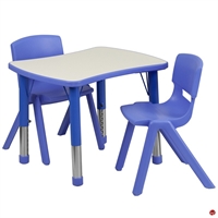 Picture of Brato Height Adjustable Activity Table with 2 Kids Plastic Stack Chairs