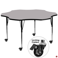 Picture of Brato 60" Flower Height Adjustable Mobile Activity Table