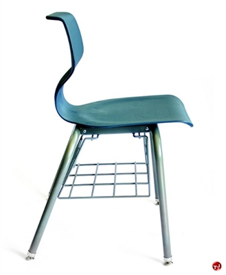 Picture of Vanerum Airley Poly Shell Classroom Chair with Bookrack