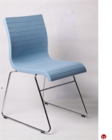 Picture of Vanerum Flow Armless Sled Base Poly Stack Chair