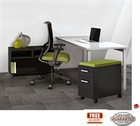 Picture of STROY 24" x 60" Contemporary Office Desk with Open Storage and Mobile Storage