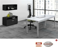 Picture of STROY 24" x 60" Contemporary Office Desk with Wall Mount and Lateral File Storage