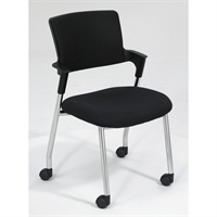 Picture of Guest Side Armless Mobile Stack Chair, Pack of 2