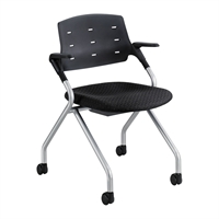 Picture of Poly Back Mobile Nesting Arm Chair