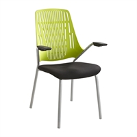 Picture of Poly Back Guest Side Arm Chair