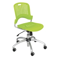 Picture of Ergonomic Poly Swivel Armless Office Task Chair