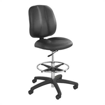 Picture of Ergonomic Armless Office Task Drafting Stool Footring Chair
