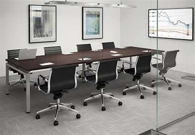 Picture of 48" x 96" Contemporary Conference Meeting Table with Power Management