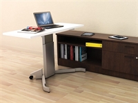 Picture of PEBLO Height Adjustable Training Table with Storage Credenza